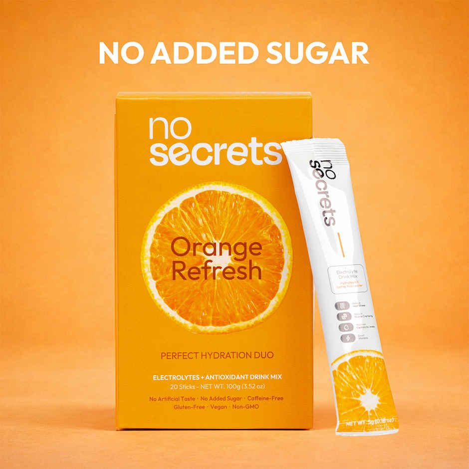 No Secrets Perfect Hydration Duo Electrolytes & Antioxidants Orange Fresh