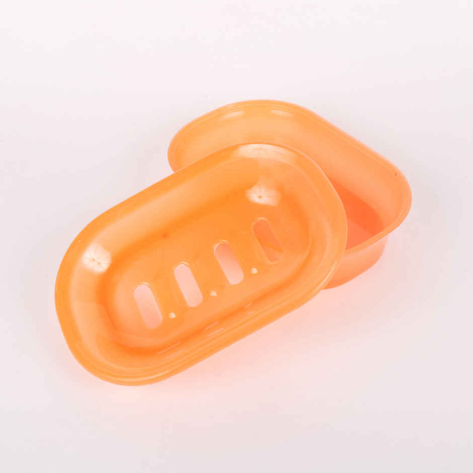 Soham Housewares Plastic Soap Dish | Color May Vary| Kupid