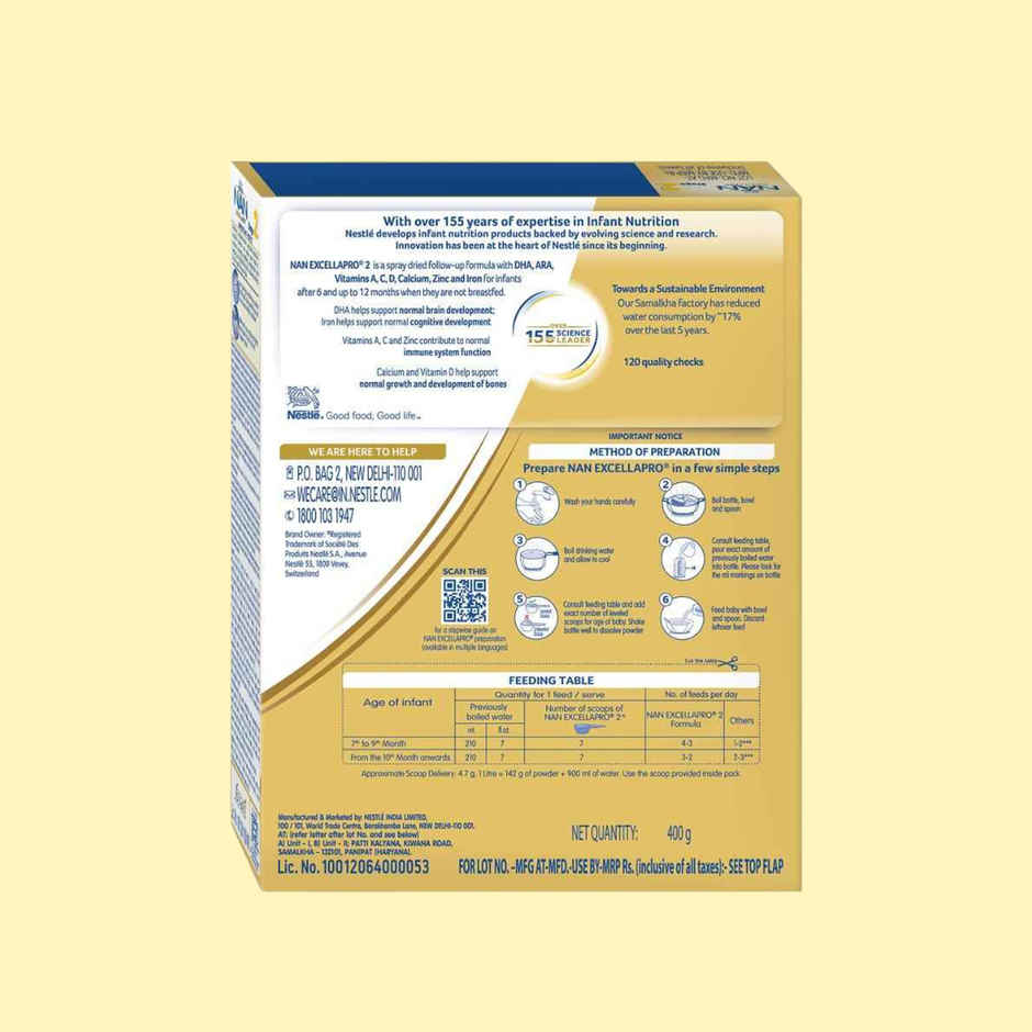 Nestle Nan Excellapro Stage 2 Follow-Up | 6 - 12 M