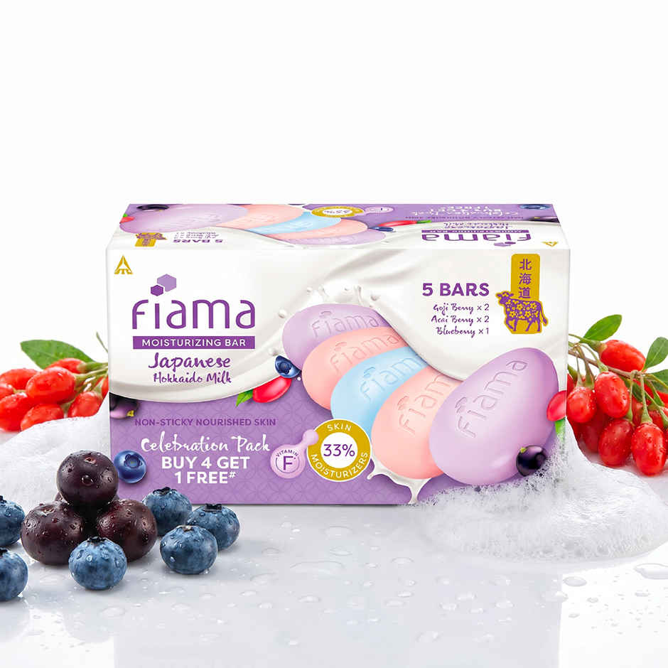 Fiama Skin Barrier Strengthening Moisturizing Soap Bar Combo Pack | Japanese Hokkaido Milk
