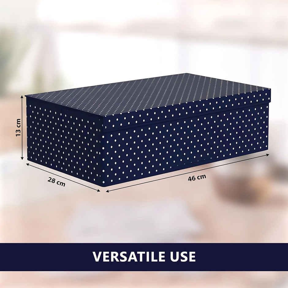 Kuber Industries 16+1 Foldable Undergarments Organizer | For Handkerchiefs-Belt-Tie-Socks | Blue