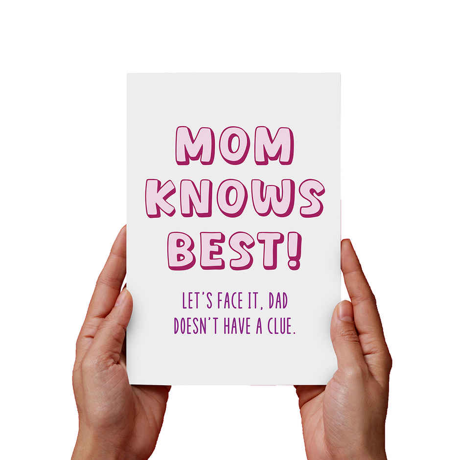 Happy Mail Mom Knows Best Card