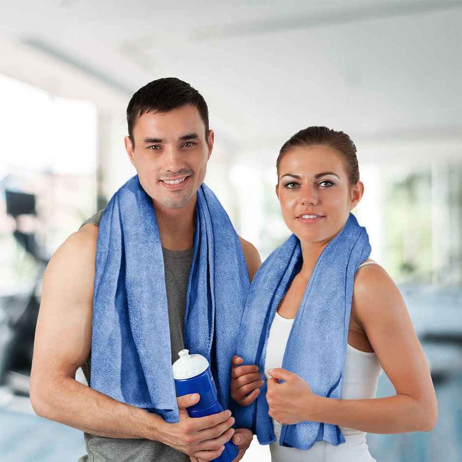 Sassoon Microfiber Gym-Sports Towel | Heaven | 40 x 60 cm