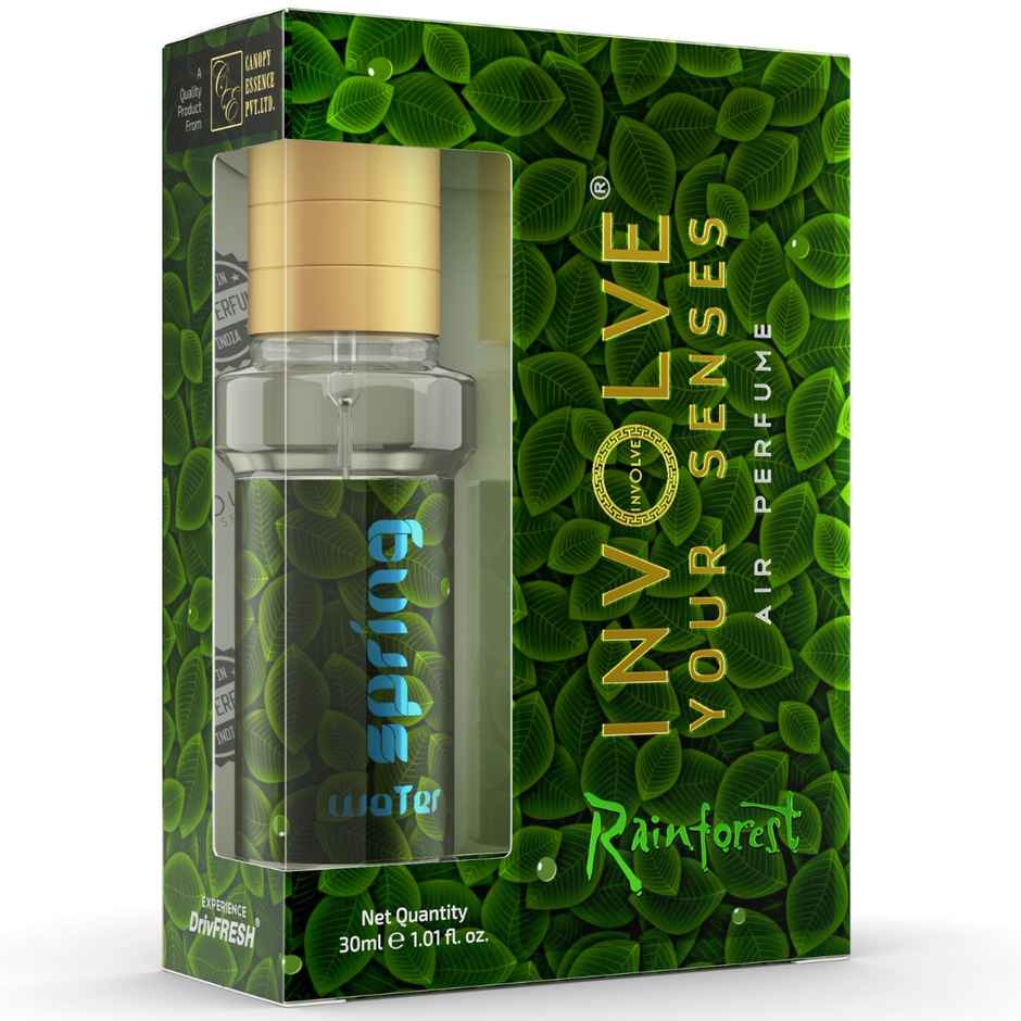 Involve Your Senses Rainforest Spring Water Air Perfume | Fine Fragrance Car Scent