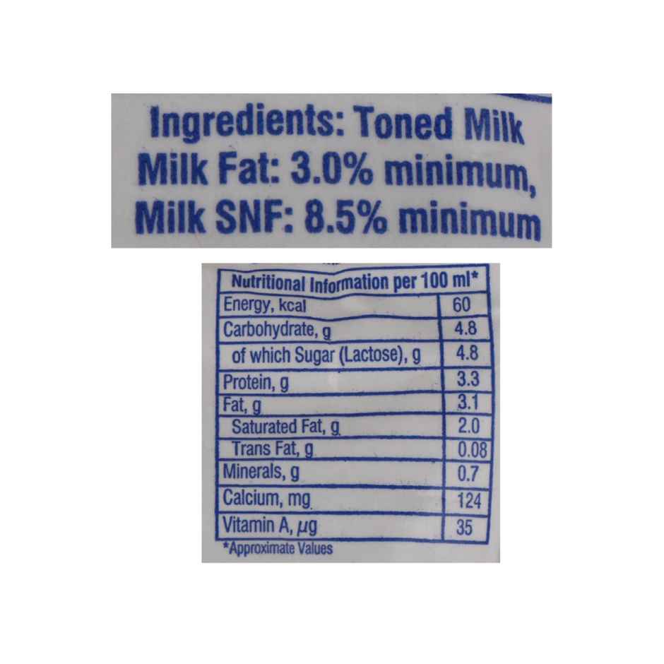 Nandini Good Life Toned UHT Milk (Fino Pouch)