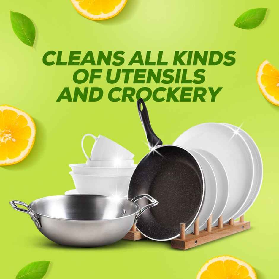 Vim Lemon Dishwash Liquid Gel (500ml) & Rin Detergent Powder (1kg) Combo