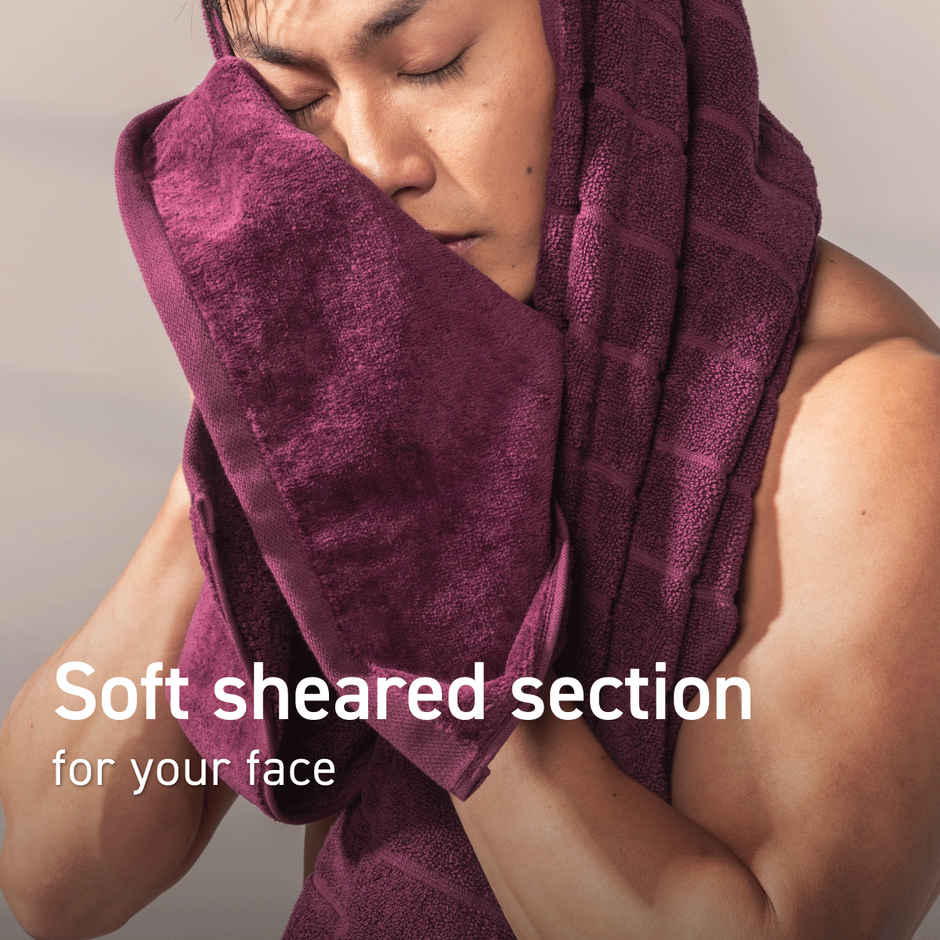 DaMENSCH Better Basic Premium Cotton Bath Towel | Maroon
