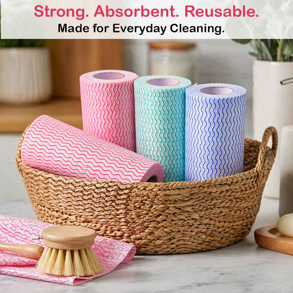 GINNI Superwipe Kitchen Towel Roll | 80 Pulls | 23 x 21 cm