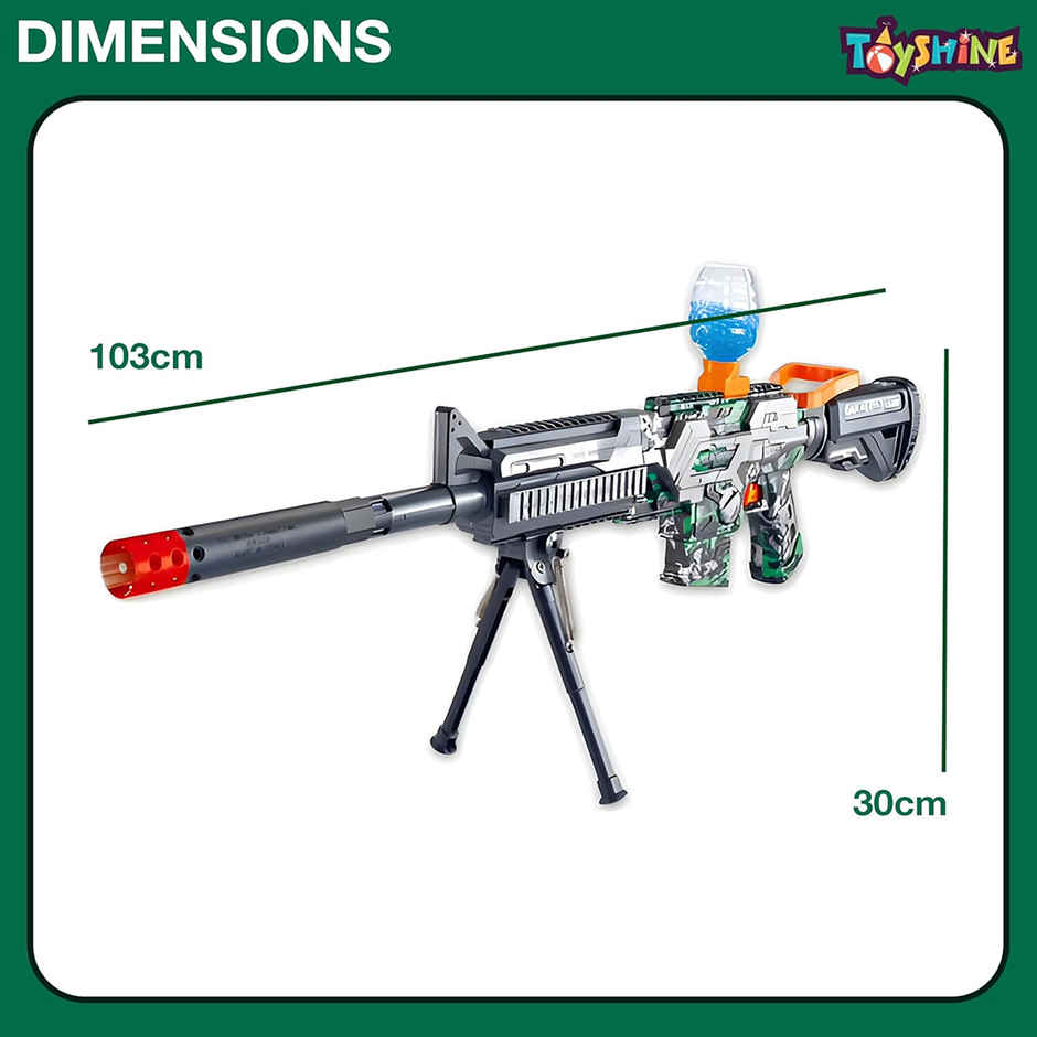 Toyshine 103cm Dual Mode Electric Blaster Gun with 1000 Gelly Balls for Long Range Shooting Fun