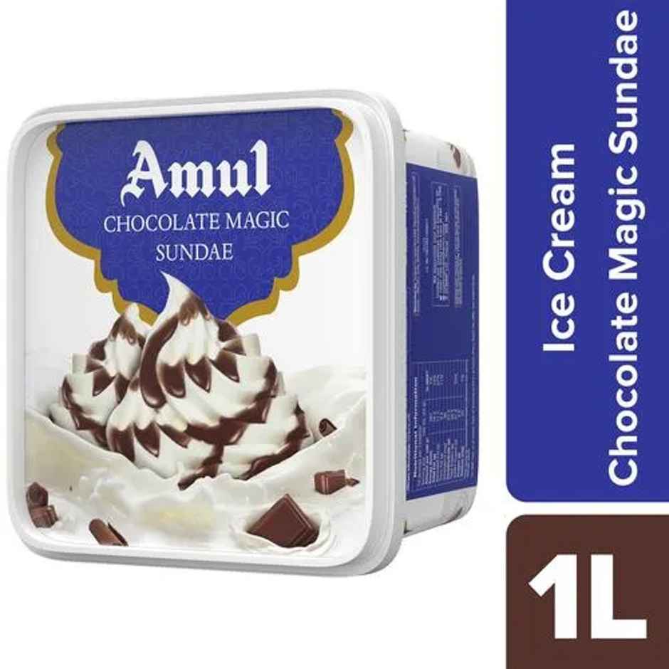Amul Chocolate Magic Sundae Ice Cream Tub Combo