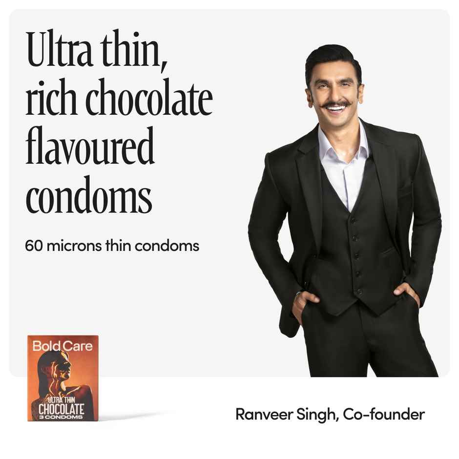 Bold Care Super Ultra Thin Chocolate Flavour Condoms | Only 60 Microns Thin | Electronically Tested
