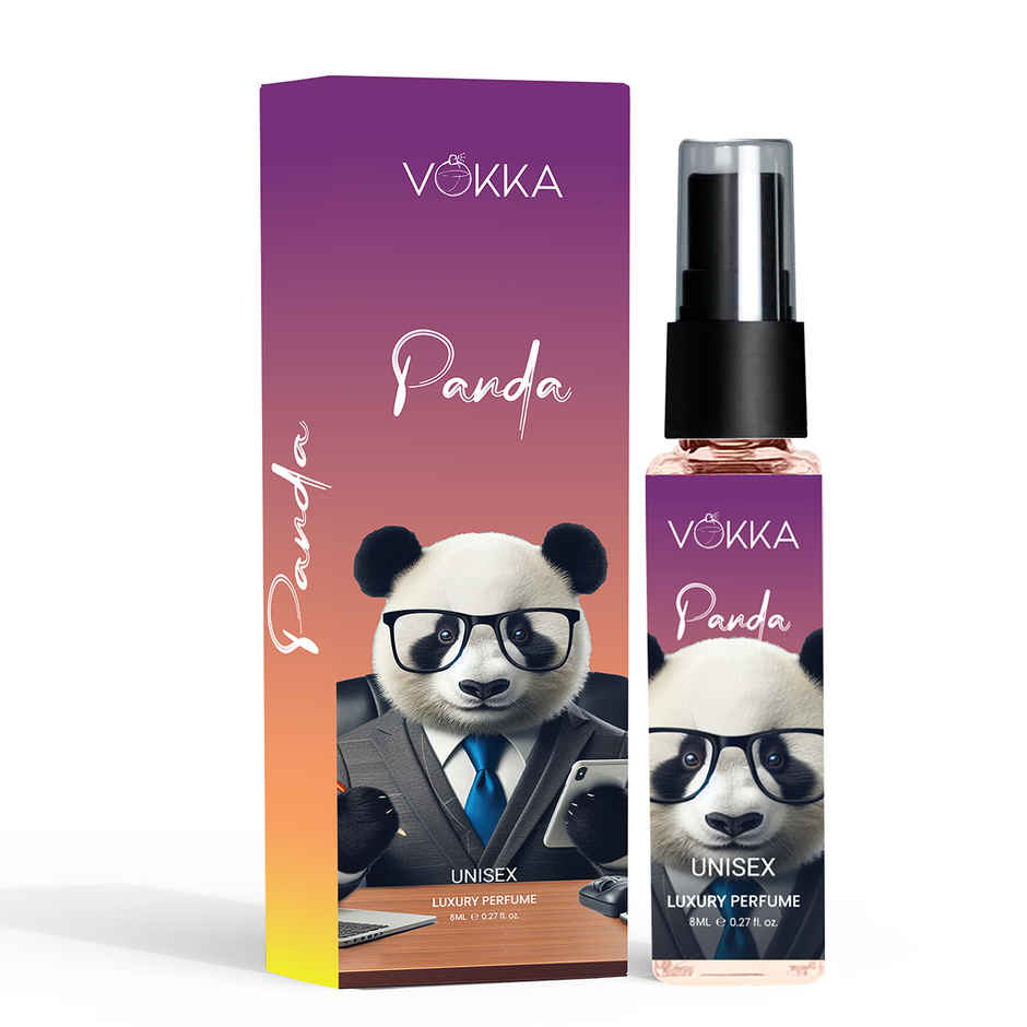 Vokka Pocket Perfume Panda Unisex Luxury Saffron Amber Leathery