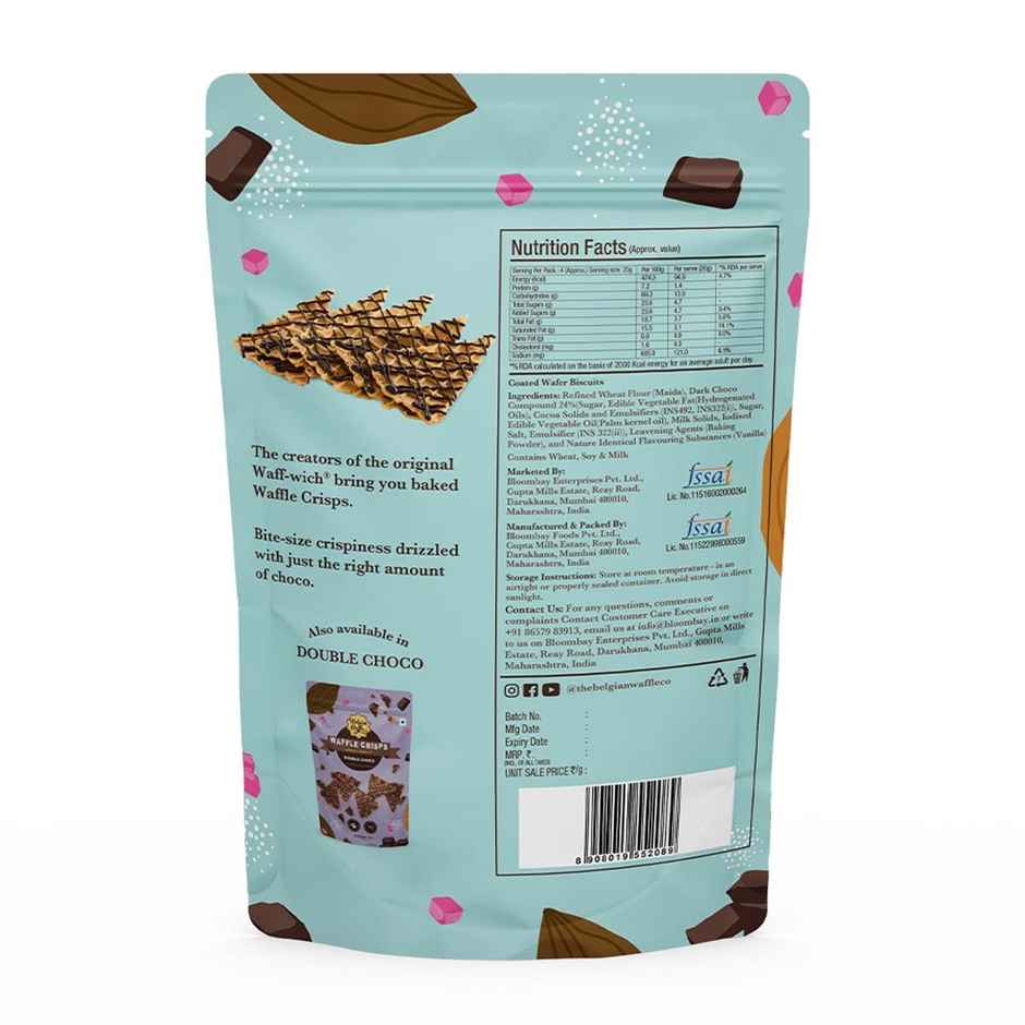 The Belgian Waffle Co Classic Choco Crisps