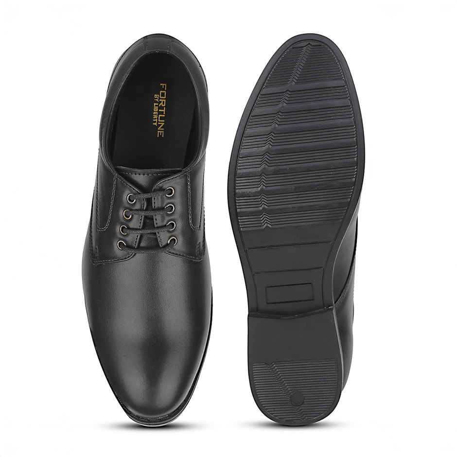 Liberty Apparel Men's Fortune Majestic-1 Formal Derby Shoes | Black - UK 6