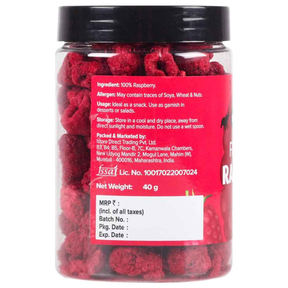 Urban Platter Freeze-Dried Raspberry, Whole Raspberries