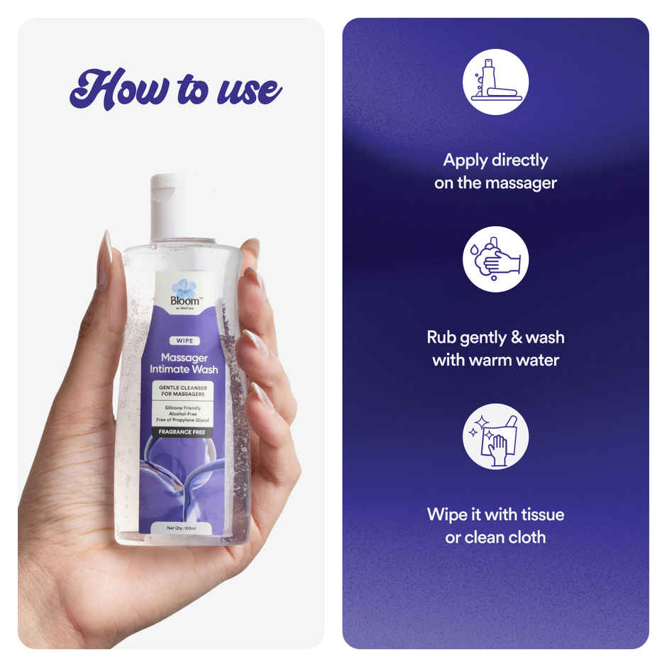 Bold Care Silicone|friendly | Anti|bacterial Massager Wash | Alcohol free