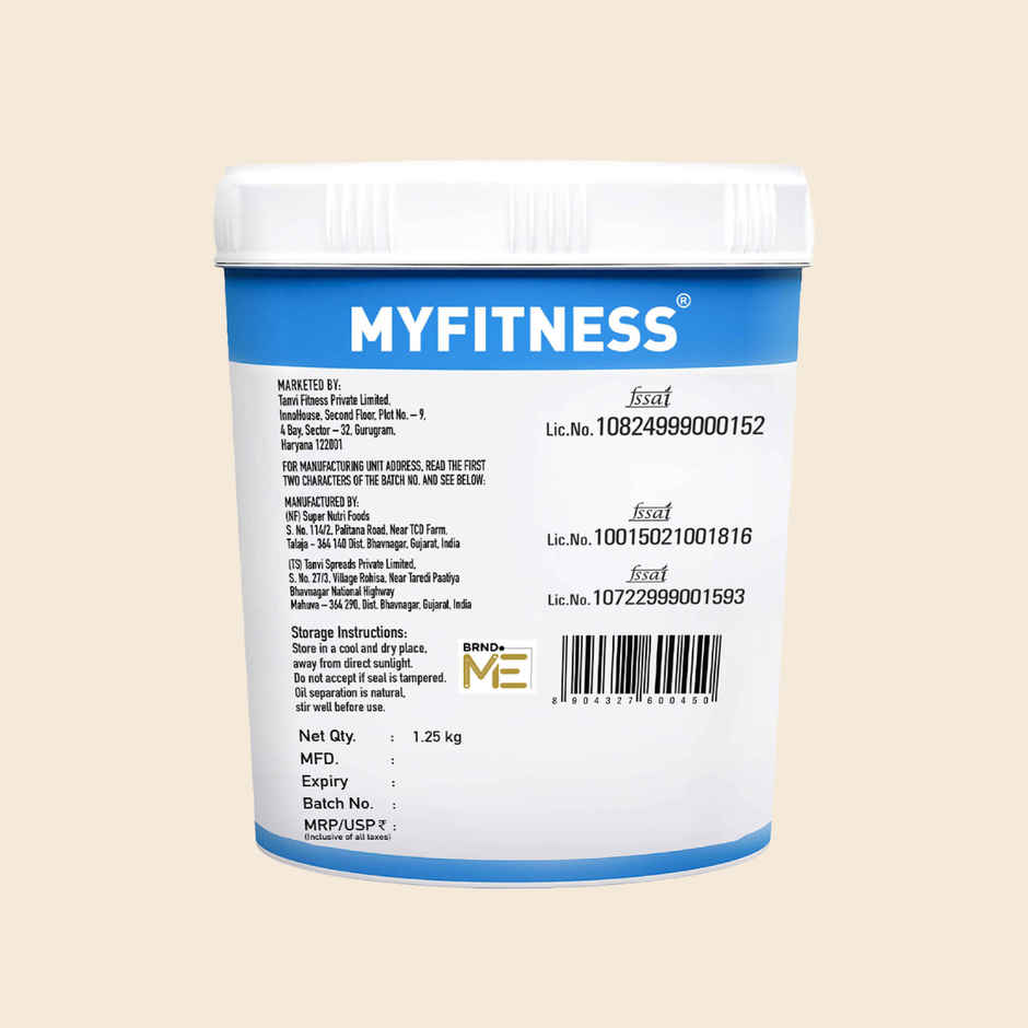MyFitness Original Peanut Butter Crunchy Spread | High Protein