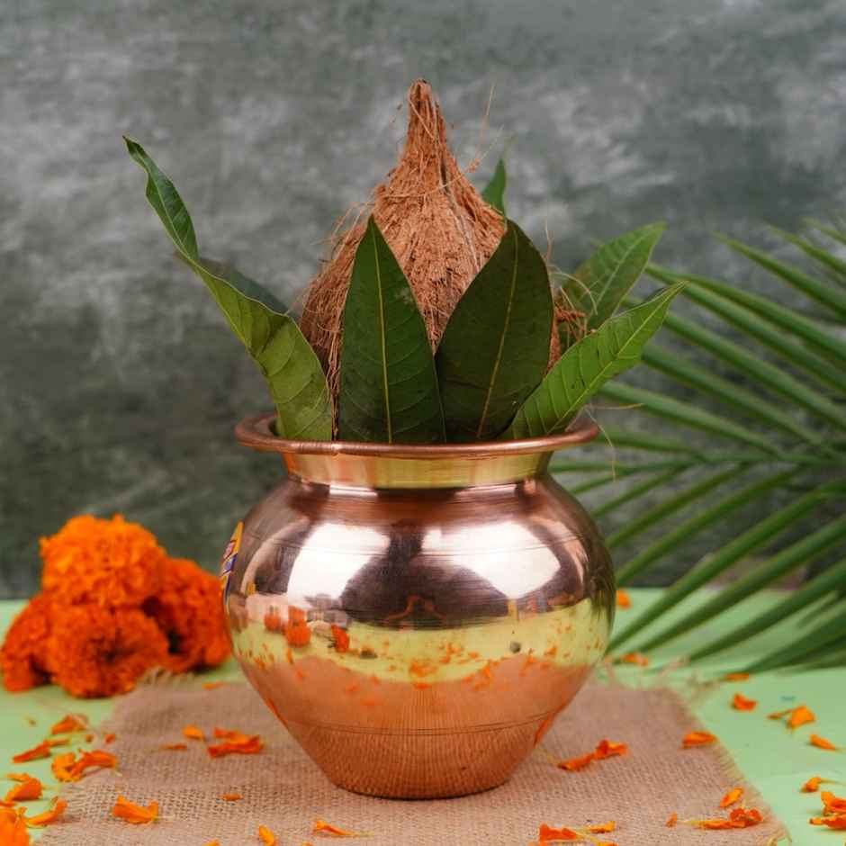 Copper Kalash for Pooja | 5 inch | ServDharm