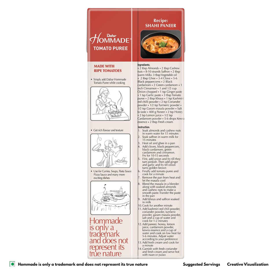 Dabur Hommade Tomato Puree