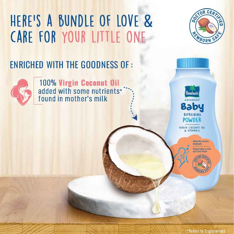 Parachute Advansed Baby Refreshing Powder With Virgin Coconut Oil