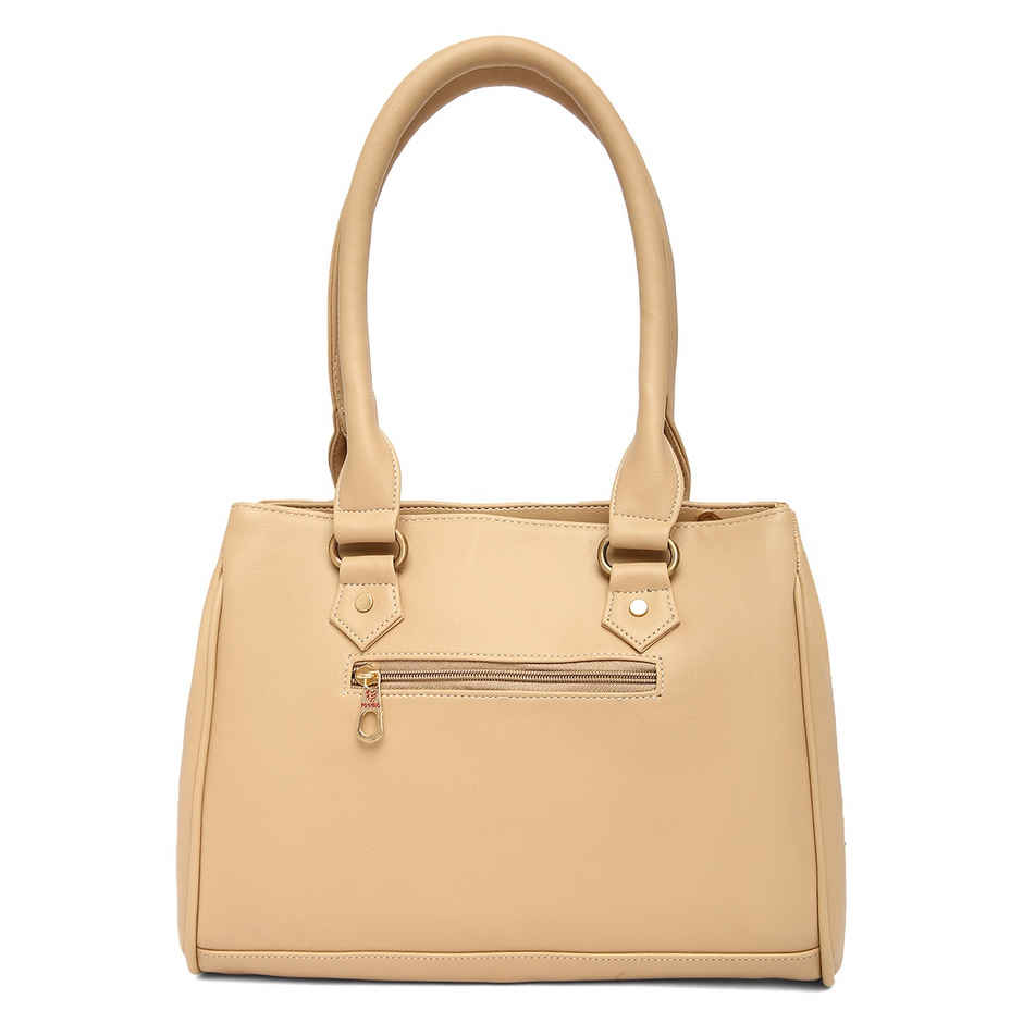 Fostelo Women's Vegan Leather Carina Handbags Shoulder Hobo Bag Ladies Purse | Cream | Large