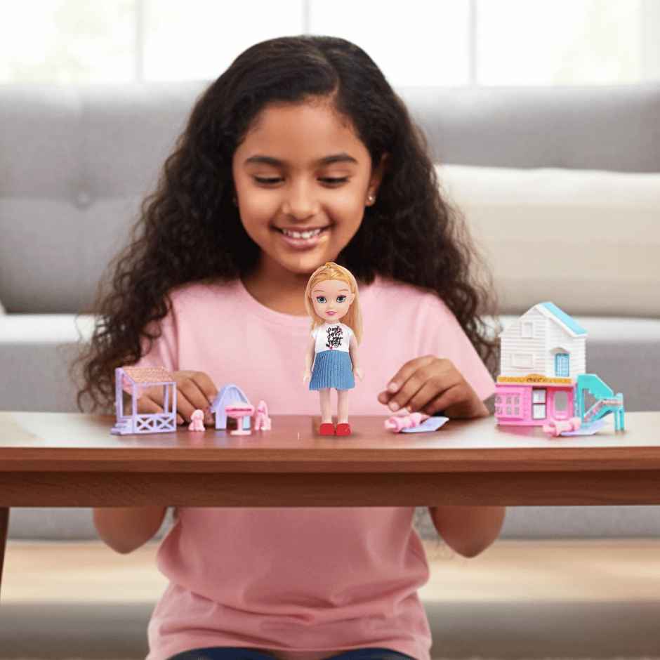 Toytales Cathy House Small|Doll House Set|For Girls|For Kids | Birthday Gift