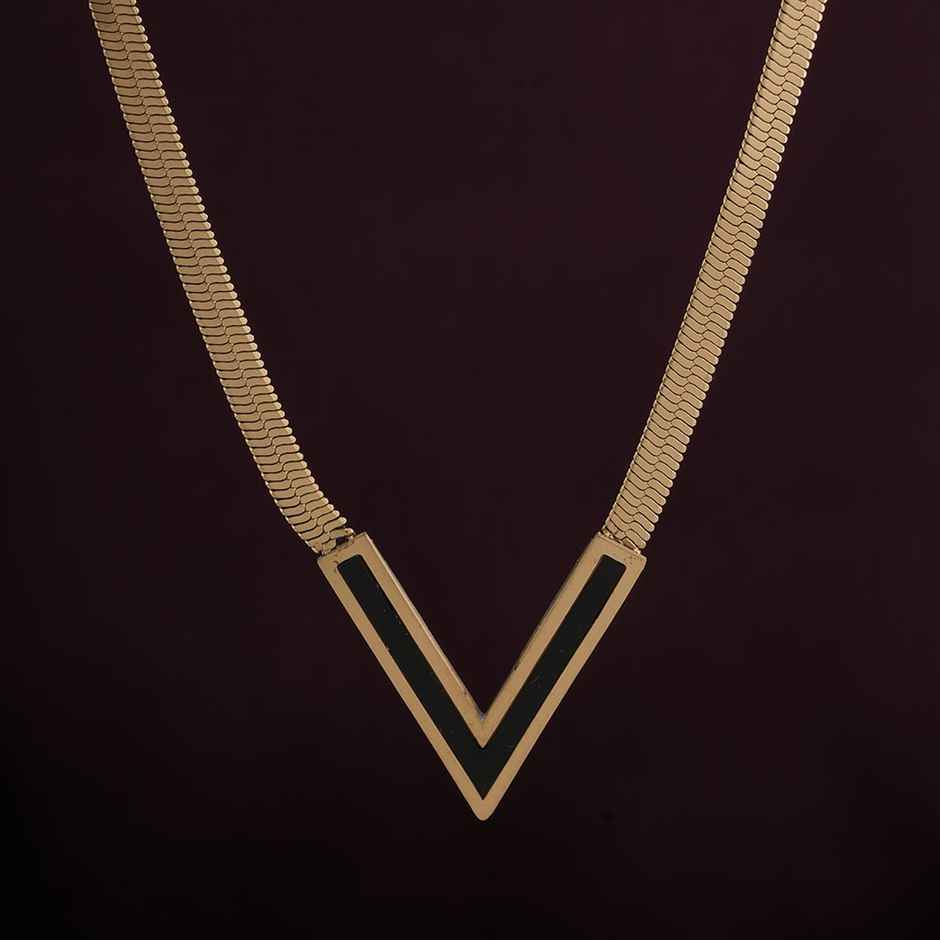 Palmonas Black Vixen Necklace For Womens | Waterproof And Anti-Tarnish