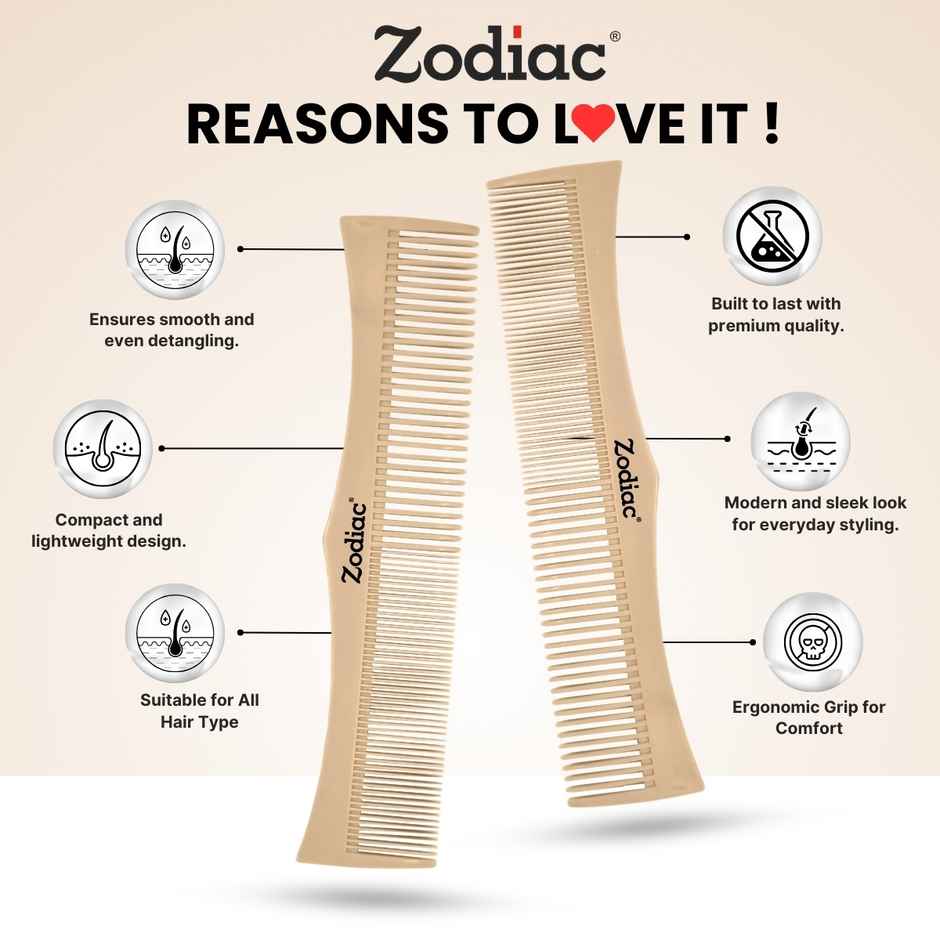 Zodiac King Comb | Light Brown