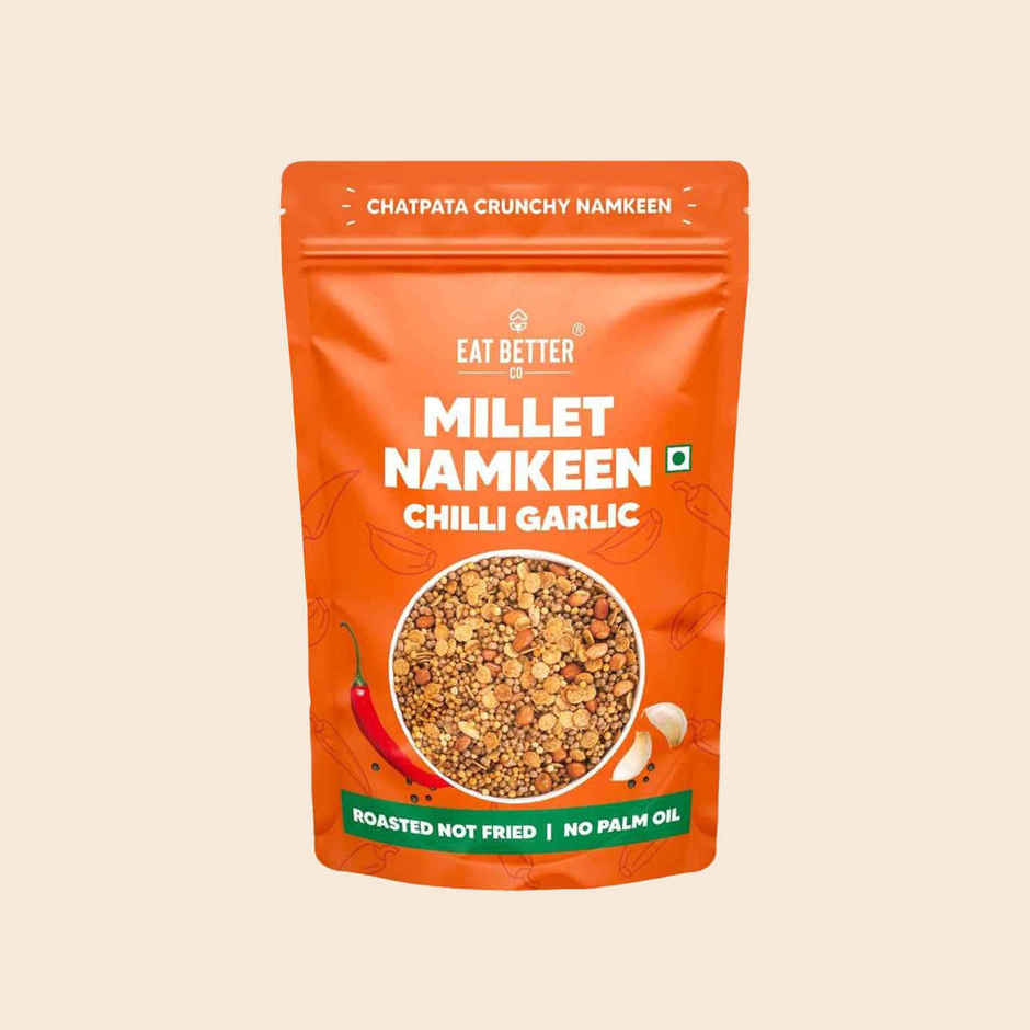 Millet Namkeen | Chilli Garlic, Healthy Snacks By Eat Better Co
