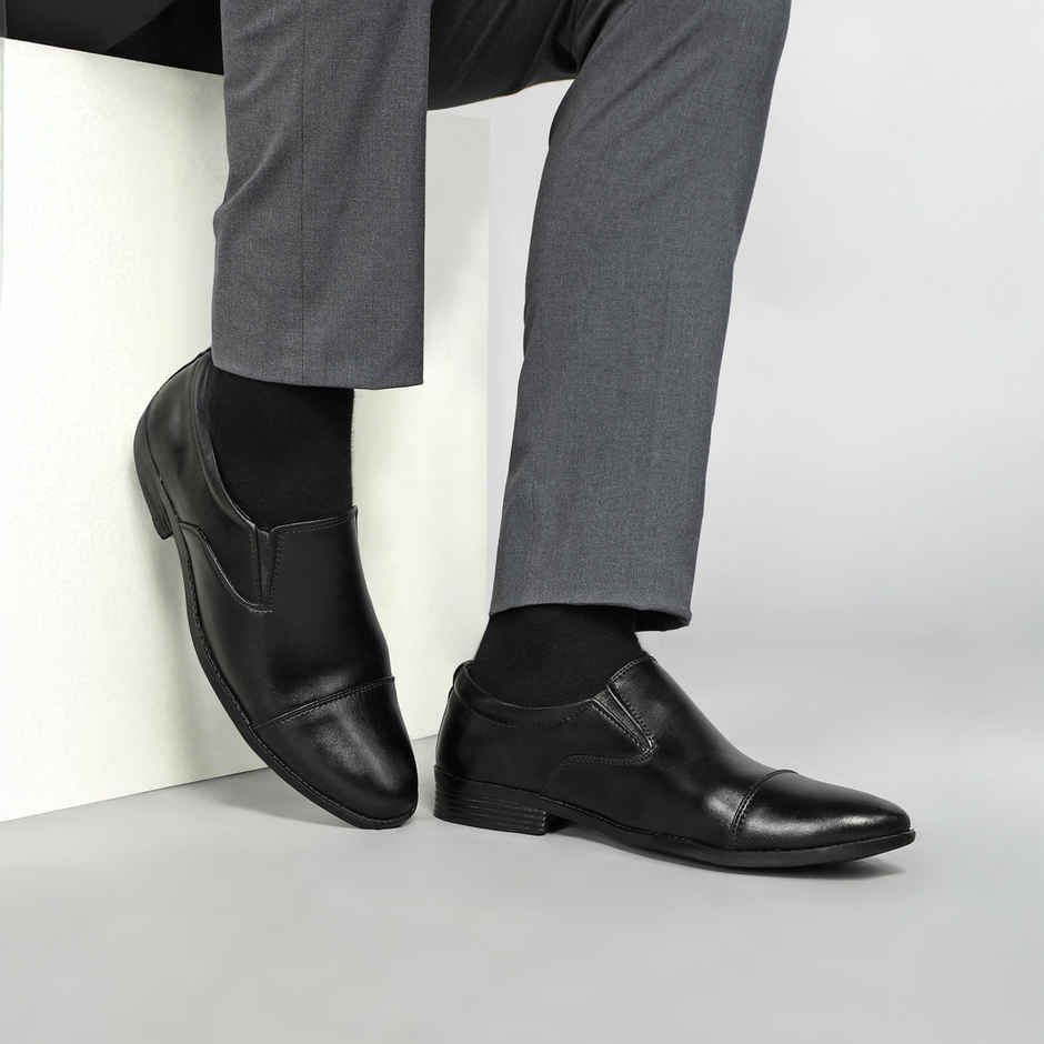 Paragon Men's Black Pvc Formal Shoes K11241G UK 6