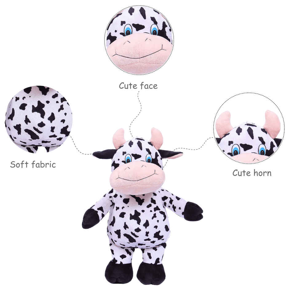 Toytales Cow Soft Toy | Birthday Gift | Plushie Stuffed Toys | Gift For Kids