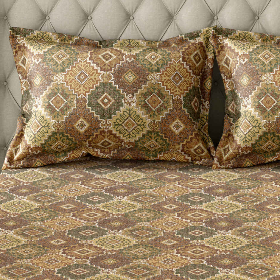 HOMES Microfiber Printed Multicolor 2 Pillow Covers | 17 x 28 in