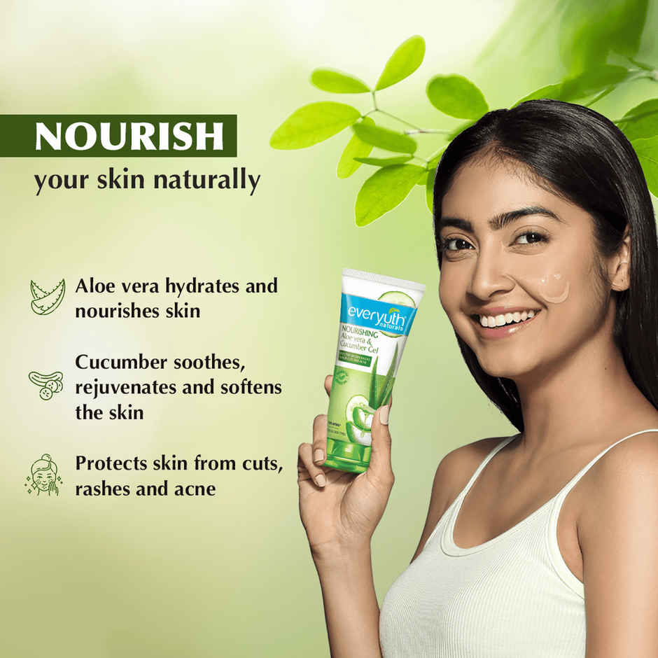 Everyuth Naturals Nourishing Aloe Vera & Cucumber Gel