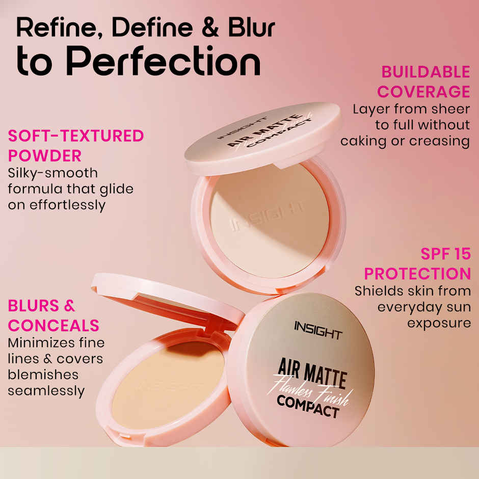 Insight Cosmetics Air Matte Flawless Finish Compact - Porcelain Glow