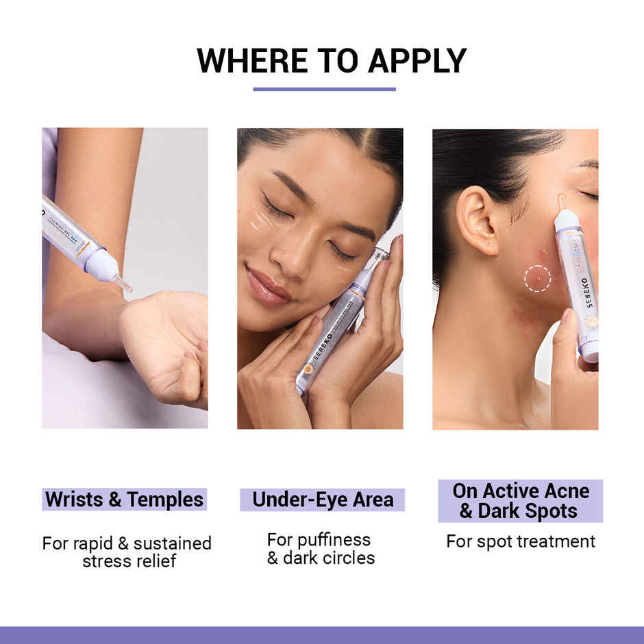 SEREKO Calming Gel Pen With Wild Indigo & Cica for Dark Circles, Puffiness & Acne Spots