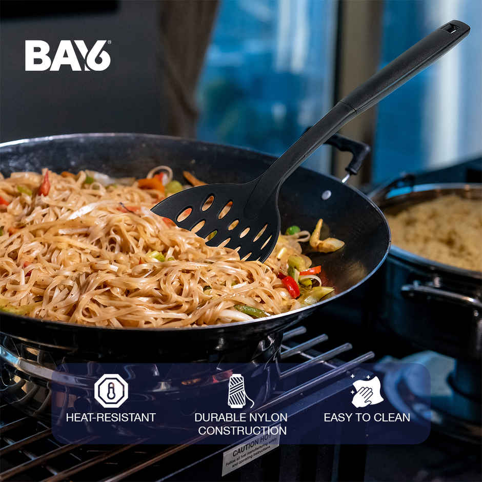 BAY6 Nylon Kitchen Tool Set - Black (3pc)