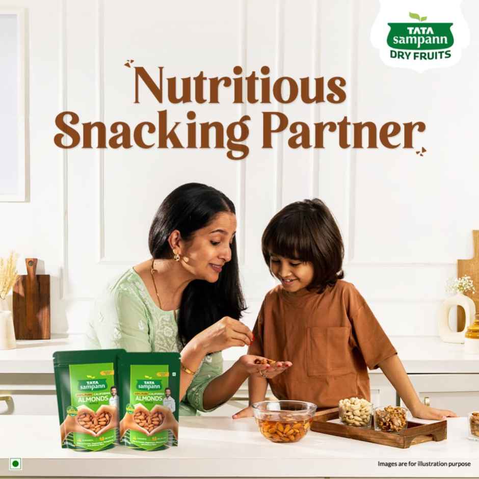 Tata Sampann 100% Pure California Almonds/Badam Giri Whole Premium Quality