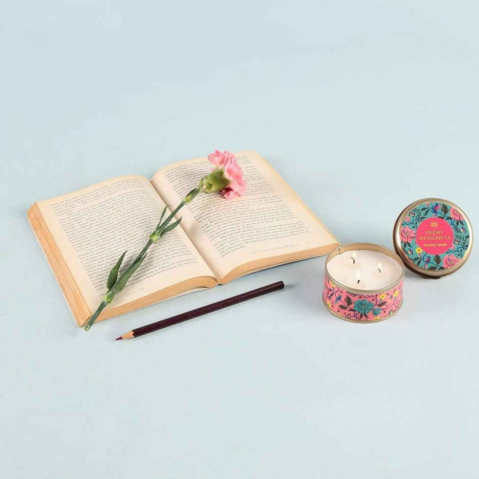 Chumbak Peony Margarita Tin Candle