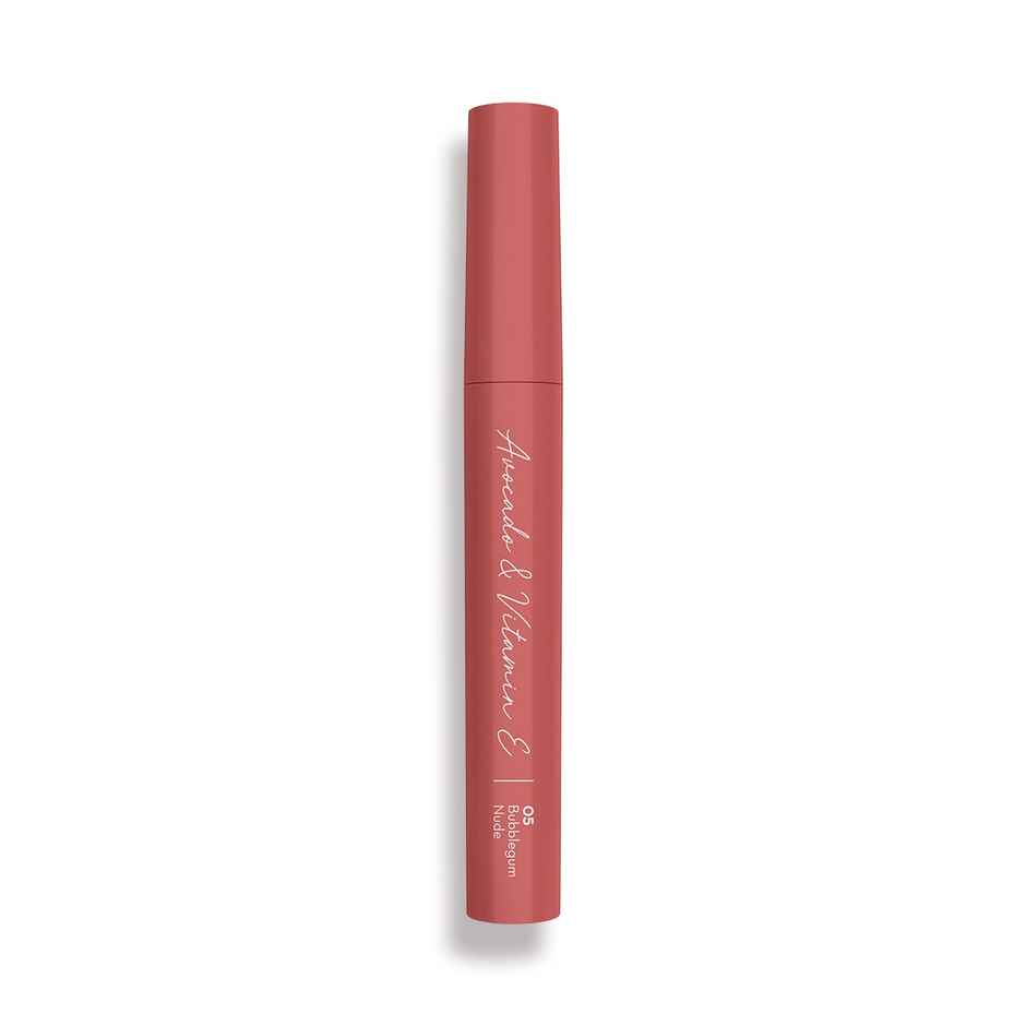 Mamaearth Moisture Matte Longstay Lipstick With Avocado Oil & Vitamin E - Bubblegum Nude