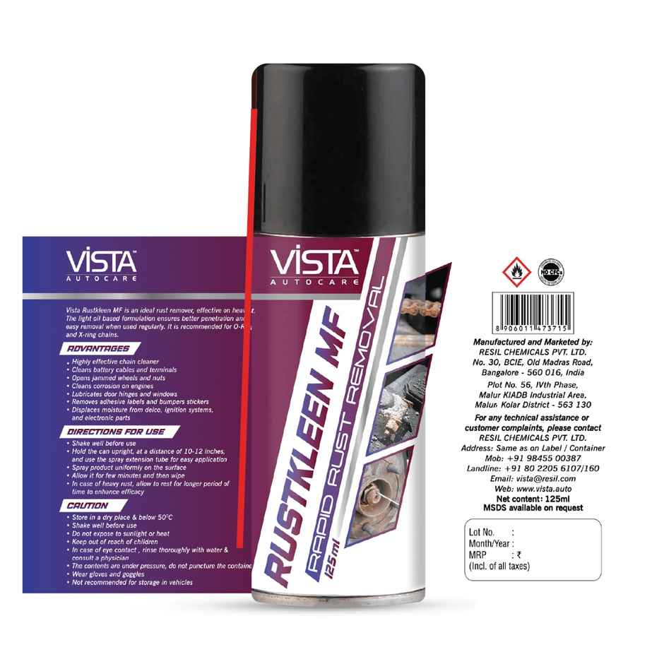 Vista Auto Care Rustkleen Mf | Rust Cleaner