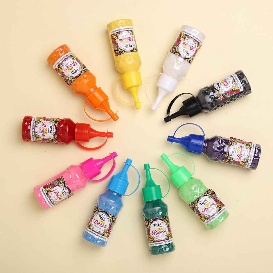 Rangoli Color Bottle | Assorted | Tota