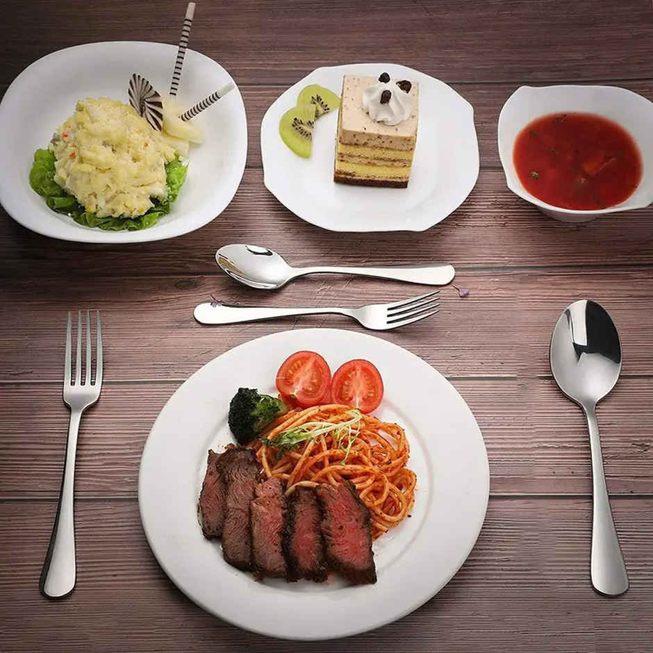 Jensons Charming 24 Pcs Cutlery Set ( With Colored Stand )