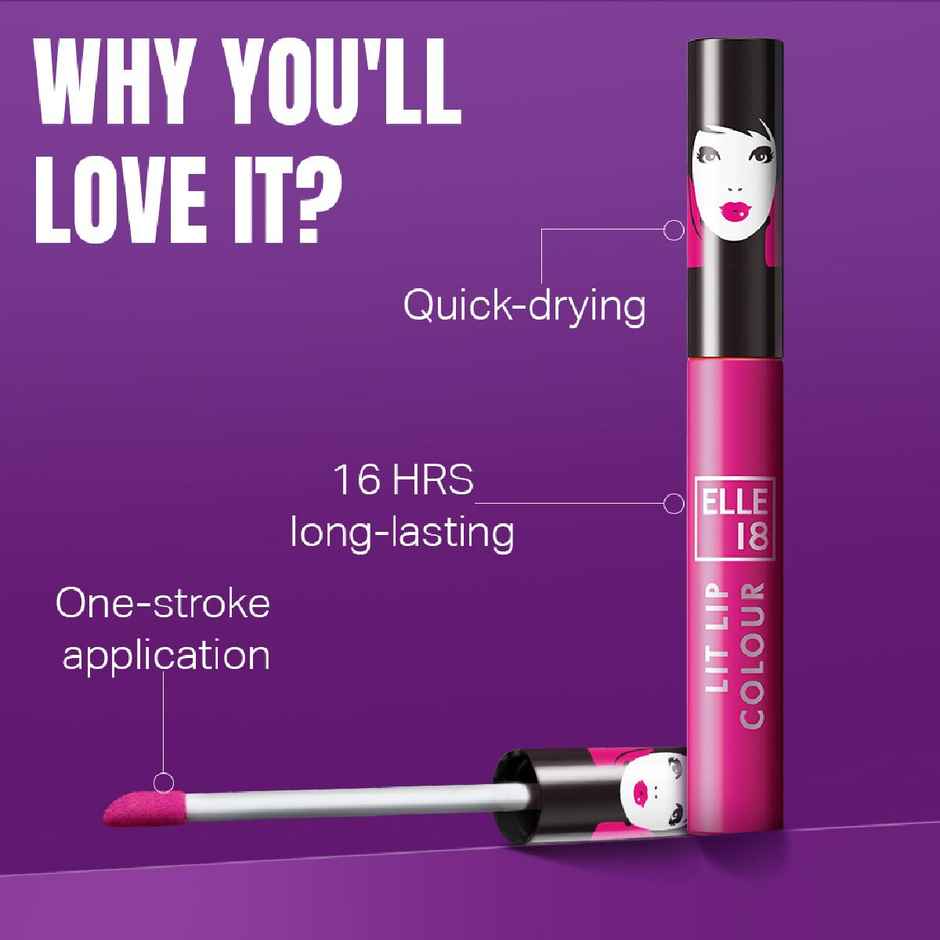 Elle 18 Liquid Lip Color | Wanderlust Red