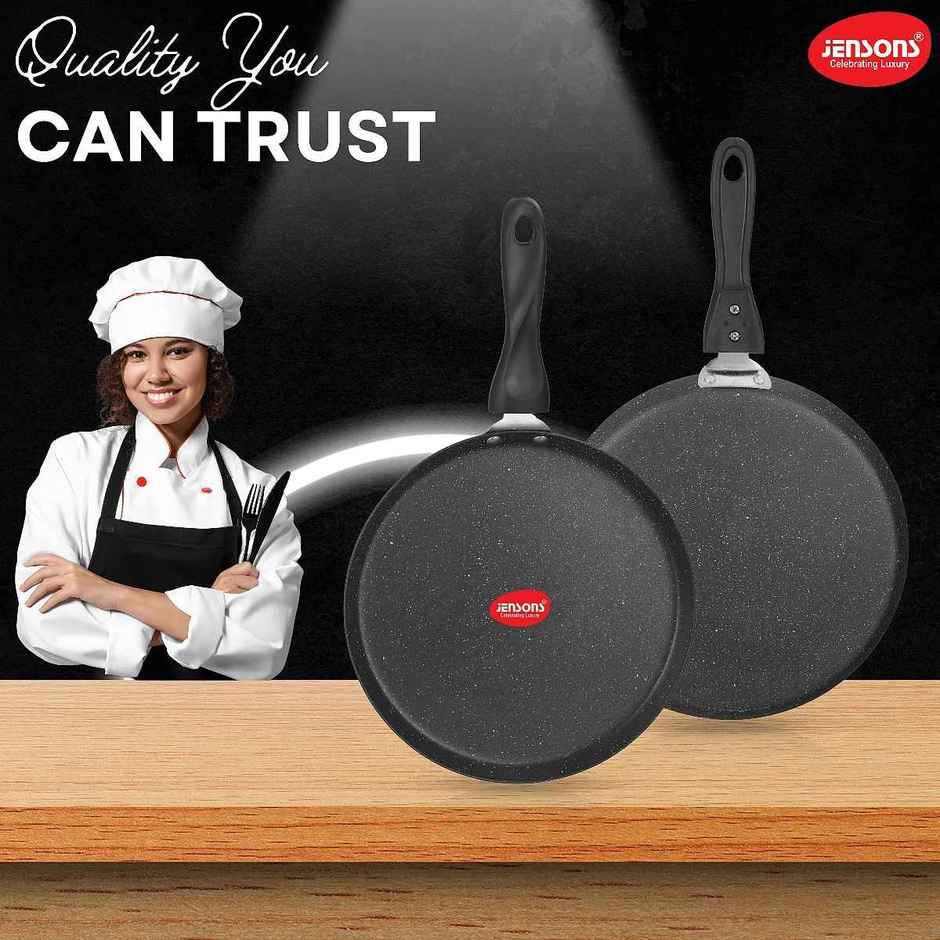 Jensons Non Stick Dosa Tawa 30 cm | Gas Stove Compatible