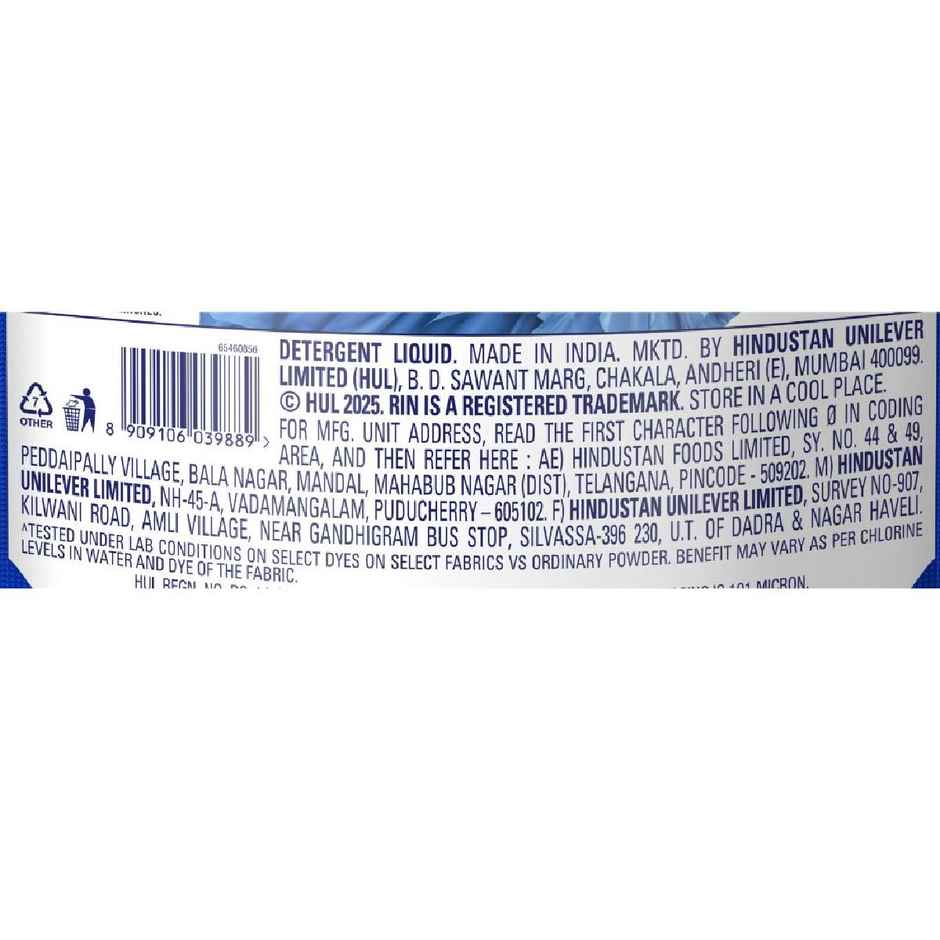 Rin Matic Front Load Detergent Liquid | Pouch