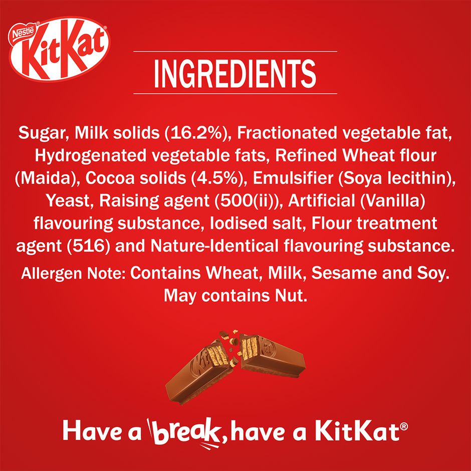 Nestle KitKat 3 Fingers Choco Coated Wafer