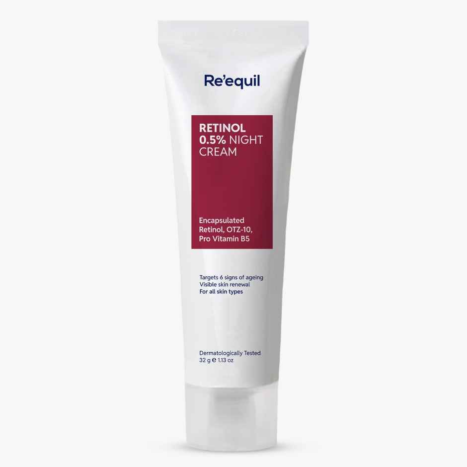 Re'Equil 0.5% Retinol Night Cream | Makes Skin Youthful Smooth | Prevents Fine Lines Wrinkles