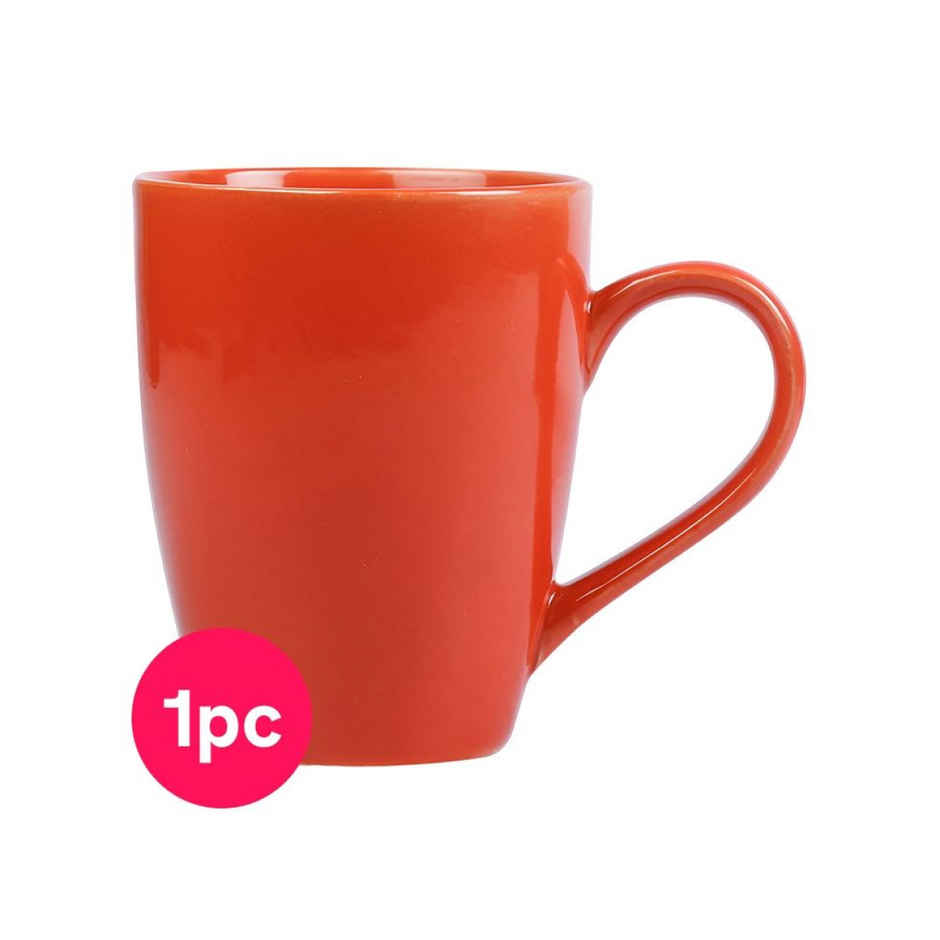 Homez it Ceramic Coffee Mug (250 ml, Red)(Box)