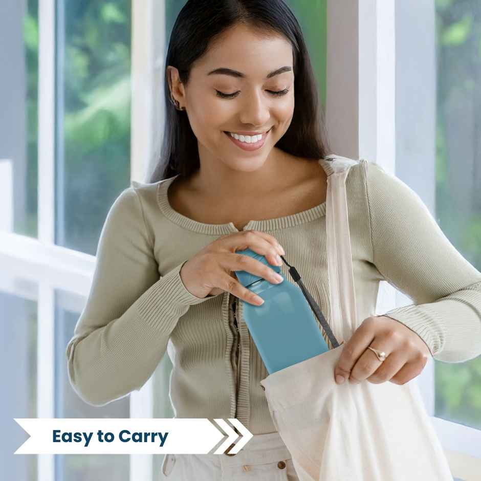 Flair Oxy Stainless Steel Inner Insulated Water Bottle | Blue | 900 ml