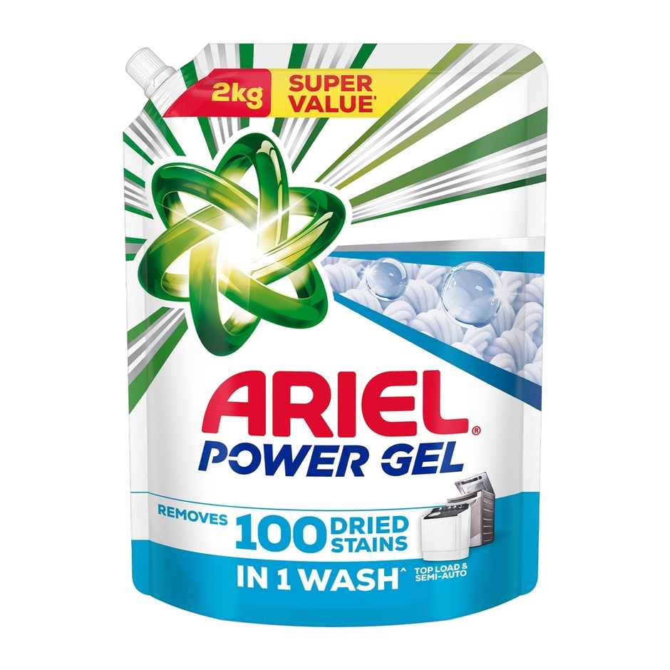  Ariel Power Gel Liquid Detergent for Top load washing machine Combo